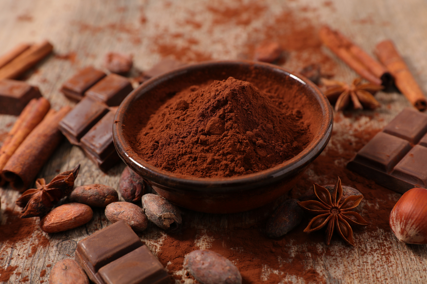 cocoa powder and cocoa bean